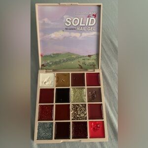 16-Color Nail Gel Palette